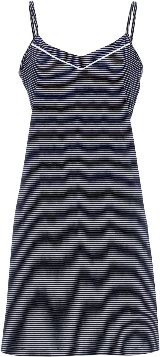 Katoenen spaghetti nachthemd streepjes