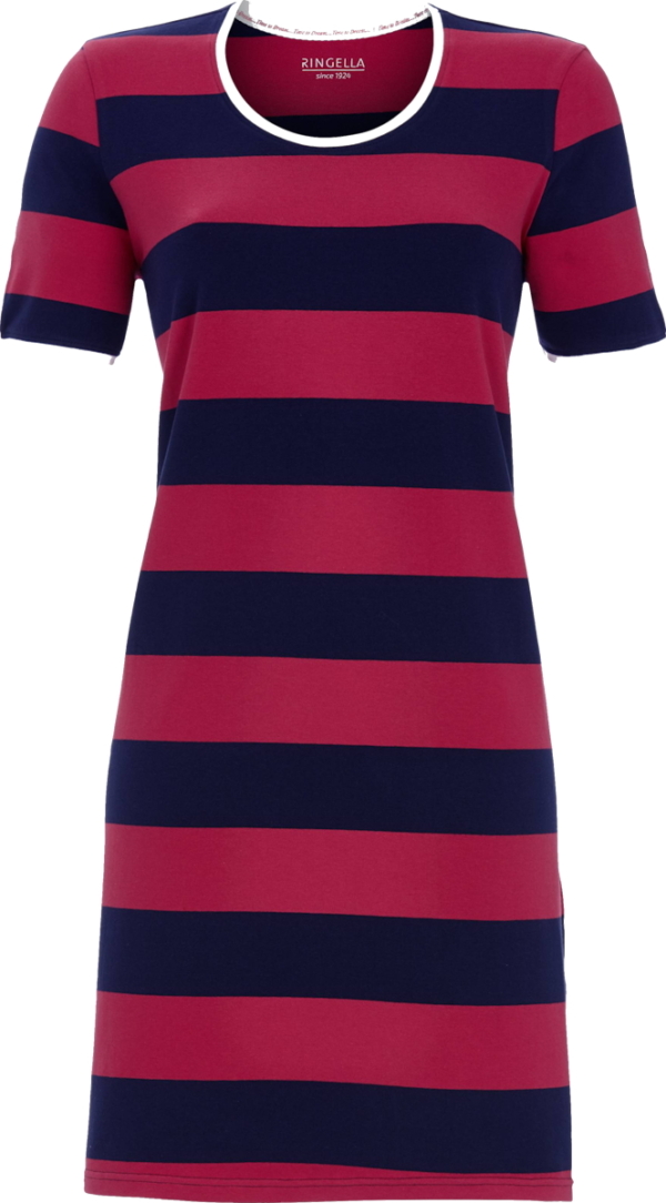 Gestreept Ringella nachthemd rood