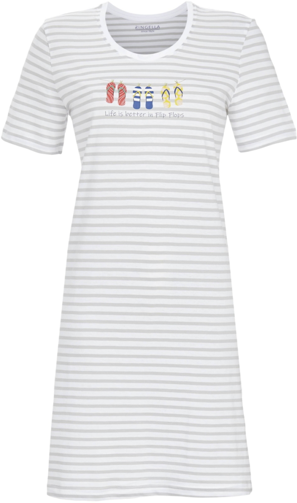 Katoenen nachthemd slippers Ringella