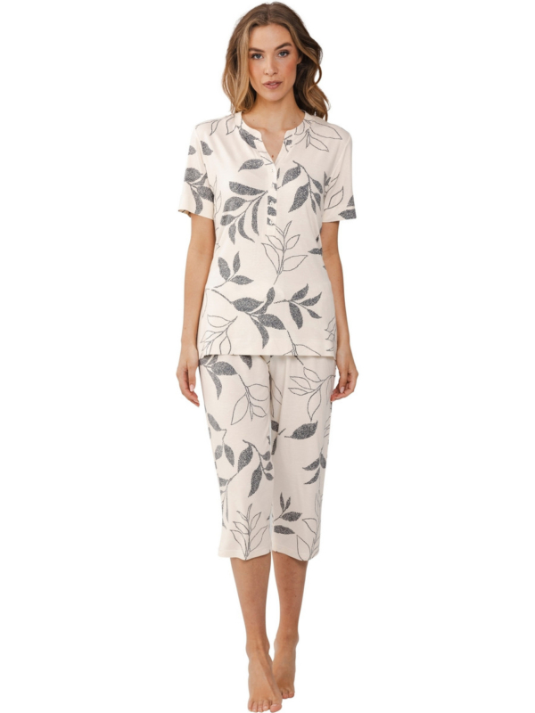 Beige pyjama planten Pastunette